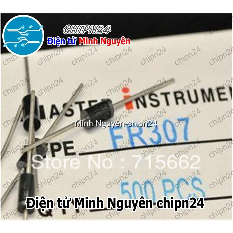 [10 con] (K464) Diode FR307 DIP 3A 1000V [Diode xung]