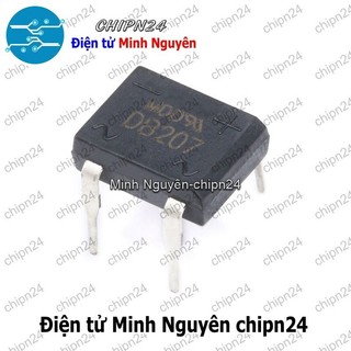 [4 con] (K459) Cầu Diode DB207 DIP-4 2A 700V (2A vuông)