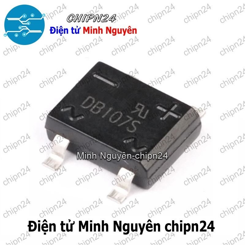 [5 con] (K458) Cầu Diode Dán DB107S 1A 1000V SMD (1A dán)