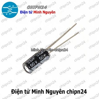[25 con] (F248) Tụ hóa 33uF 50V Đen (5x11mm)