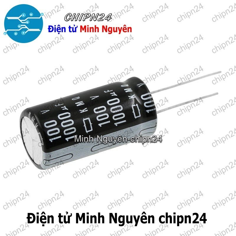 [1 con] (J7) Tụ hóa 1,000uF 100V Đen (18x35mm) (1000uF 100V)