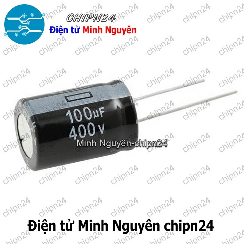 [2 con] (J17) Tụ hóa 100uF 400V Đen (18x25mm)