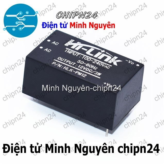 [1 cái] Module Nguồn HLK-PM12 AC-DC 220VAC to 12VDC