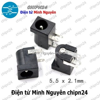 [5 cái] (F88.1) Jack DC hàn bo 5.5x2.1mm