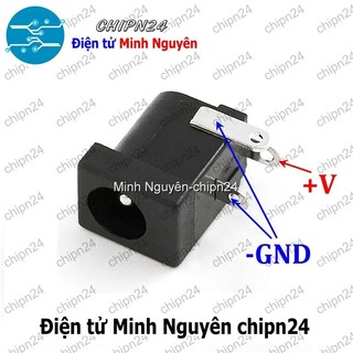 [5 cái] (F88.1) Jack DC hàn bo 5.5x2.1mm
