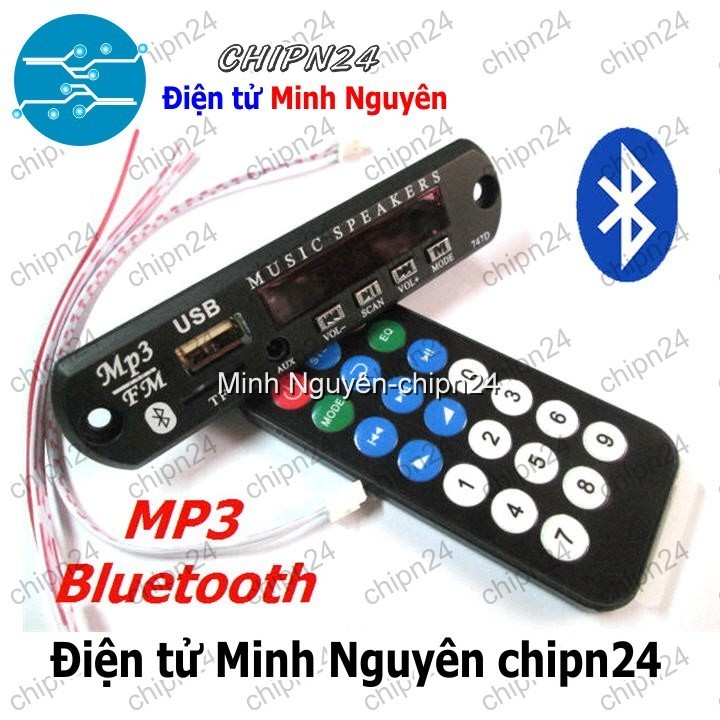 [1 cái] (N5) Mạch MP3 Bluetooth có Remote Màn hình