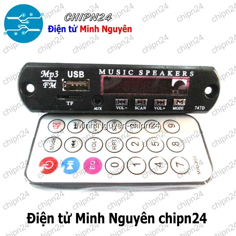 [1 cái] (N4) Mạch MP3 có Remote Màn hình