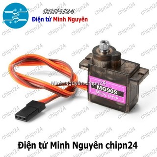 [1 cái] (Q123) Động cơ RC Servo MG90S Bánh răng nhựa 180 độ