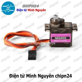 [1 cái] (Q123) Động cơ RC Servo MG90S Bánh răng nhựa 180 độ