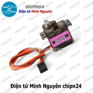[1 cái] (Q123) Động cơ RC Servo MG90S Bánh răng nhựa 180 độ