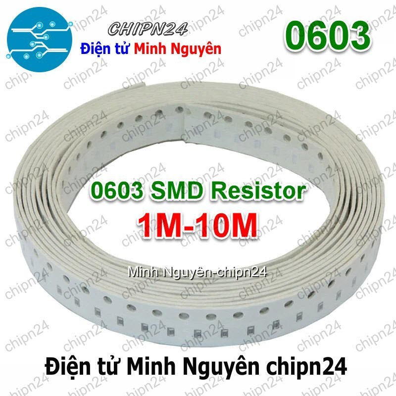 [50 con] (G48) Điện Trở dán SMD 0603 1% (1.6x0.8mm) (Từ 1M đến 10M) - [Chọn Loại]
