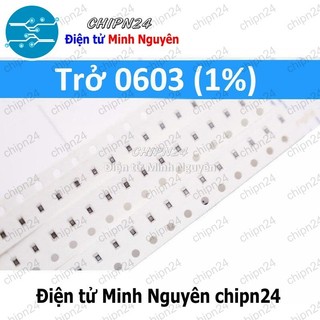 [50 con] (G43) Điện Trở dán SMD 0603 1% (1.6x0.8mm) (Từ 0R đến 0.91R)- [Chọn Loại]