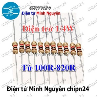  Điện Trở 1 4W 5% thường  100R 120R 150R 180R 220R 330R 390R 470R 510R 560R 680R 820R  -  Chọn Loại  
