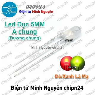 [25 con] (TK9-10) Led 2 màu 3 chân 5MM Đục (Đỏ/Vàng/Xanh Lá/Dương, Âm chung/Dương chung) - [Chọn Loại]