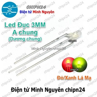 [25 con] (TK13-14) Led 2 màu 3 chân 3MM Đục (Đỏ/Vàng/Xanh Lá/Dương, Âm chung/Dương chung) - [Chọn Loại]