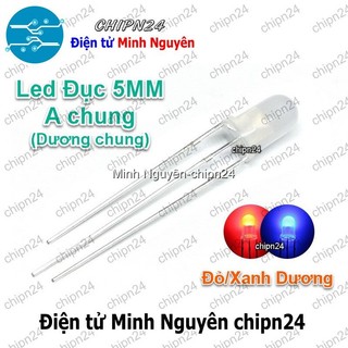[25 con] (TK9-10) Led 2 màu 3 chân 5MM Đục (Đỏ/Vàng/Xanh Lá/Dương, Âm chung/Dương chung) - [Chọn Loại]