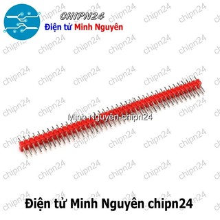 [2 cây] (H55) Header Hàng rào Đực Đôi Thẳng 2.54MM 2x40p (Đen/Đỏ/Vàng/Xanh Lá/Dương/Trắng) - [Chọn Loại]