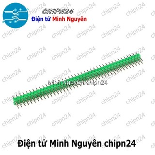 [2 cây] (H55) Header Hàng rào Đực Đôi Thẳng 2.54MM 2x40p (Đen/Đỏ/Vàng/Xanh Lá/Dương/Trắng) - [Chọn Loại]