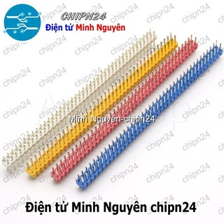 [2 cây] (H55) Header Hàng rào Đực Đôi Thẳng 2.54MM 2x40p (Đen/Đỏ/Vàng/Xanh Lá/Dương/Trắng) - [Chọn Loại]