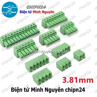 (F206) Domino 15EDG3.81 Thẳng (Terminal 3.81 3.81mm Cầu đấu dây cọc nguồn 2P/3P/4P/5P/6P/7P/8P/9P/10P/12P) - [Chọn Loại]