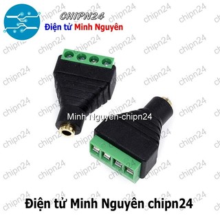 [1 cái] (F114) Jack chuyển Audio ra Domino (2.5MM/3.5MM 3 chân/4 chân Đực/Cái) - [Chọn Loại]