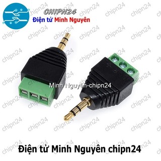 [1 cái] (F114) Jack chuyển Audio ra Domino (2.5MM/3.5MM 3 chân/4 chân Đực/Cái) - [Chọn Loại]