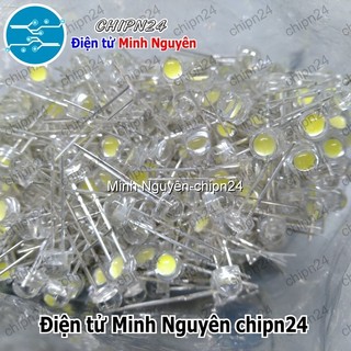 [10 con] (TK5) Led 5mm Lùn Tim Lớn (Đỏ/Vàng/Xanh Lá/Dương/Trắng/Ấm) - [Chọn Loại]