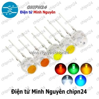[10 con] (TK5) Led 5mm Lùn Tim Lớn (Đỏ/Vàng/Xanh Lá/Dương/Trắng/Ấm) - [Chọn Loại]
