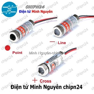[1 cái] Đầu Phát Laser 3-5V 5mW (Sáng Đỏ Laze Hội Tụ/Dòng kẻ/Chữ thập) - [Chọn Loại]