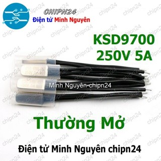 [1 cái] (F188-F190) Cầu Chì Nhiệt KSD9700 Thường Mở (5A 250VAC) (40-155 độ Rơle Relay bảo vệ quá nhiệt) - [Chọn Loại]