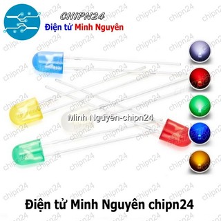 (TK1) Led Oval 5mm (Đỏ/Vàng/Xanh Lá/Dương/Trắng/Cam) - [Chọn Loại]
