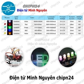 (TK1) Led Oval 5mm (Đỏ/Vàng/Xanh Lá/Dương/Trắng/Cam) - [Chọn Loại]