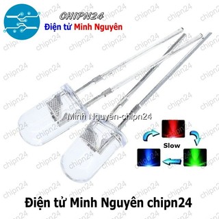 [25 con] Led 7 Màu RGB 2 chân (5mm/3mm/5 ly/3 ly/ Nháy Nhanh/Chậm) - [Chọn Loại]