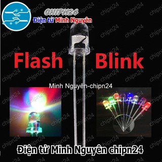 [25 con] Led 7 Màu RGB 2 chân (5mm/3mm/5 ly/3 ly/ Nháy Nhanh/Chậm) - [Chọn Loại]