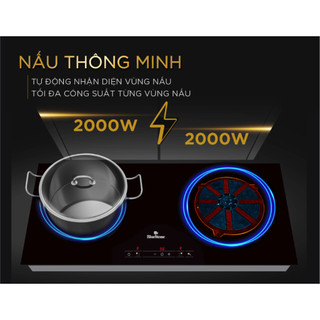 Bếp Điện Từ Đôi BlueStone ICB-6819 - 4000W - Mặt bếp Kính Ceramic
