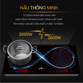 Bếp Từ Đôi BlueStone ICB-6920 - 3400W - Kính Ceramic - 8 Mức Nhiệt