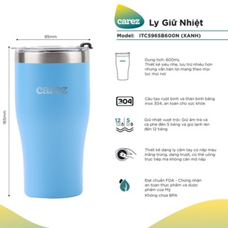 Ly Giữ Nhiệt Carez 600ml ITC596SB600N