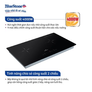 Bếp Điện Từ Đôi BlueStone ICB-6818 | Công Suất 4000W | Bếp Từ Đôi | Bảo Hành Chính Hãng 2 Năm