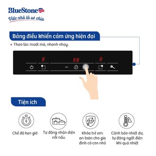 Bếp Điện Từ Đôi BlueStone ICB-6818 | Công Suất 4000W | Bếp Từ Đôi | Bảo Hành Chính Hãng 2 Năm
