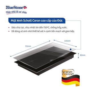 Bếp Điện Từ Đôi Bluestone ICB-6948 - 5200W - Mặt kính Schott Ceran