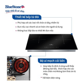 Bếp Âm Từ Đôi Bluestone ICB-6835 (5200W)