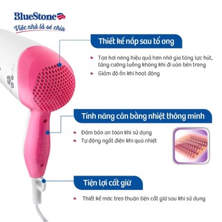 Máy Sấy Tóc Tạo Kiểu BlueStone HDB-1821B | Công Suất 1000W | Bảo Hành 2 Năm Chính Hãng