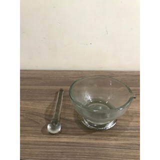 Cối chày thủy tinh phi 12cm