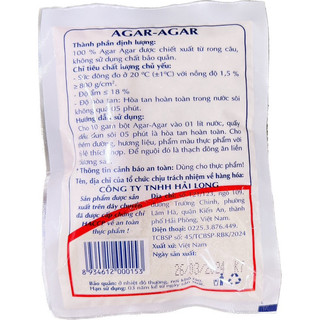 Rau câu bột agar Hải Long aga