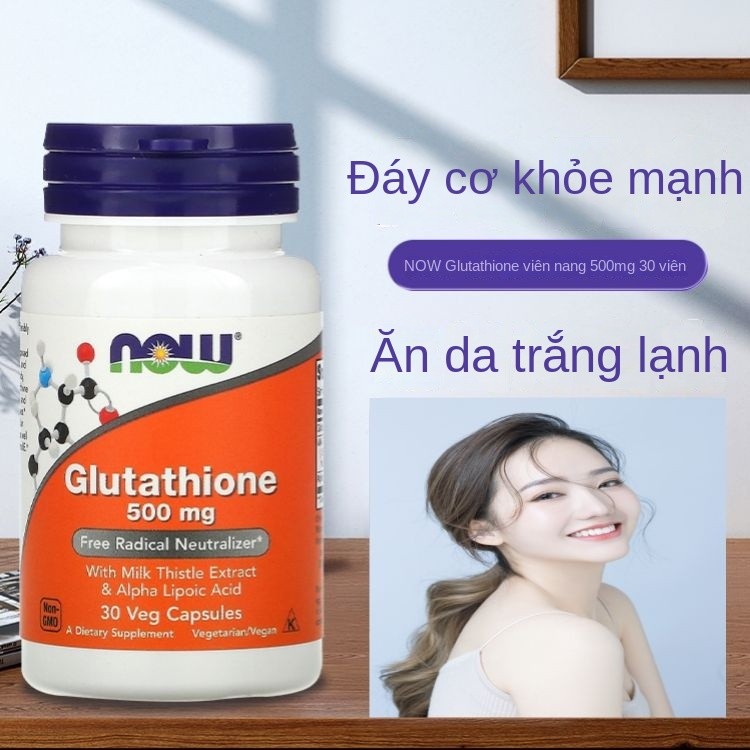 NowFoods Hoa Kỳ Glutathione khử glutathione 500 mg30 viên 60 viên axit lipoic