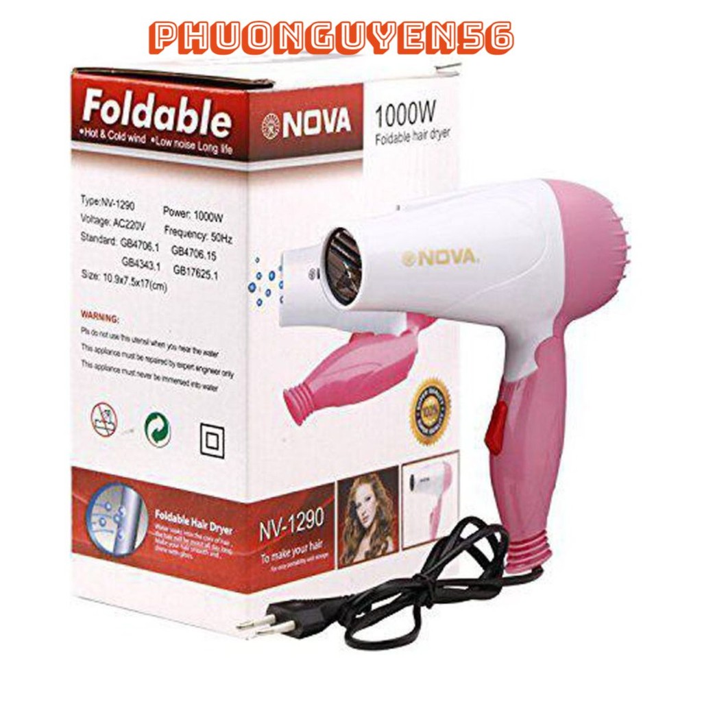 Máy Sấy Tóc Nova Mini Du Lịch