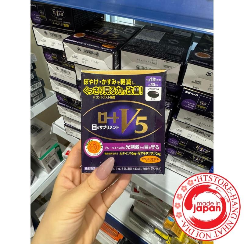 VIÊN UỐNG BỔ MẮT ROHTO LUTEIN V5 - BỔ SUNG LUTEIN VÀ ZEAXANTHIN - CHO ĐÔI MẮT SÁNG KHOẺ THEO THỜI GI