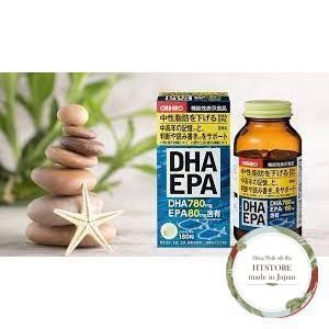 Viên uống EPA DHA bổ não Orihiro Nhật Bản loại 180 viên