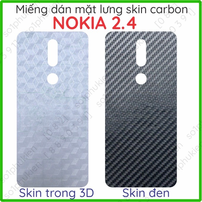 Miếng dán mặt lưng skin carbon Nokia 2.3 / 2.4
