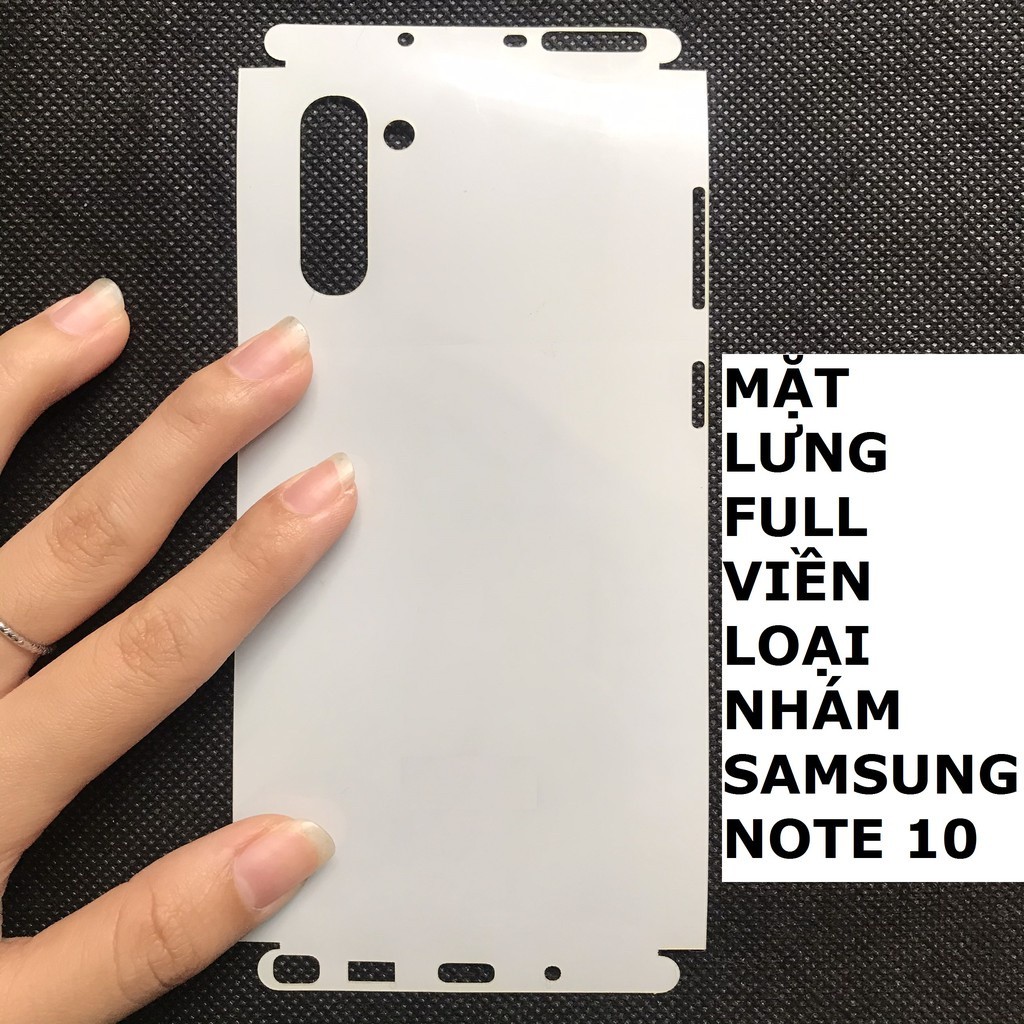 Dán dẻo trước sau ppf cao cấp cho Samsung note 8/note 9/note 10